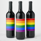 Die Farben des Regenbogens Weinetikett (Flaschen)