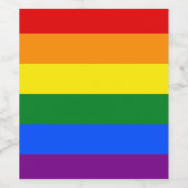 Die Farben des Regenbogens Weinetikett (Einzelnes Label)
