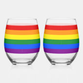 Die Farben des Regenbogens Weinglas Ohne Stiel (Rechts)