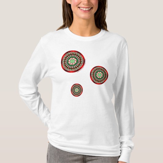 Die Farben des Shirts der Weihnachtsfrauen (Vorderseite)