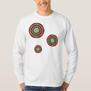 Die Farben des Weihnachts-Männer-Licht-Shirts T-Shirt