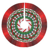 Die Farben des Weihnachtsbaumrock Polyester Weihnachtsbaumdecke (Vorderseite)