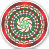 Die Farben des Weihnachtsklebers Aufkleber (Vorderseite)