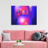 Die Farben des Weltraums - Eingewickelte Leinwand (Insitu (Wohnzimmer))