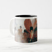 Die Farben: Fortschritt des Schotte-Schutzes Zweifarbige Tasse (Vorderseite Links)