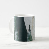 Die Farben Grün, Schwarz und Beige Kaffeetasse (Vorderseite Links)