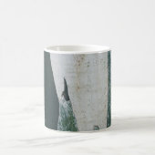 Die Farben Grün, Schwarz und Beige Kaffeetasse (Mittel)