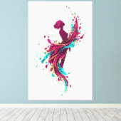 Die Farben im Inneren Leinwanddruck (Insitu (Holzboden))