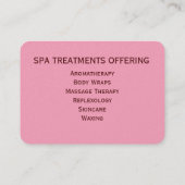 Die Farben Rosa und Blau Pastellfarben Visitenkarte (Rückseite)