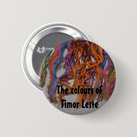 Die Farben Timor-Lestes Button (Vorne & Hinten)