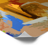 Die Farben von Obidos Portugal Poster (Ecke)