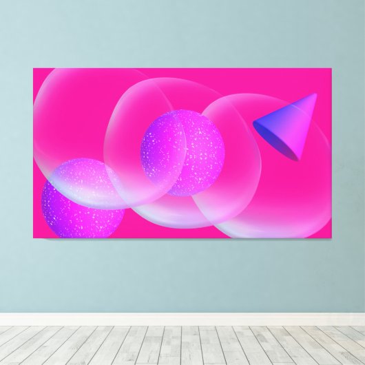 DIE FARBENABSTRAKTION LEINWANDDRUCK (Insitu (Holzboden))