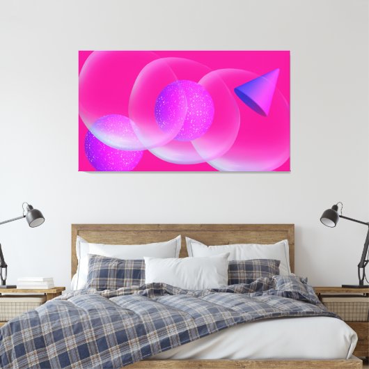 DIE FARBENABSTRAKTION LEINWANDDRUCK (Insitu (Schlafzimmer))