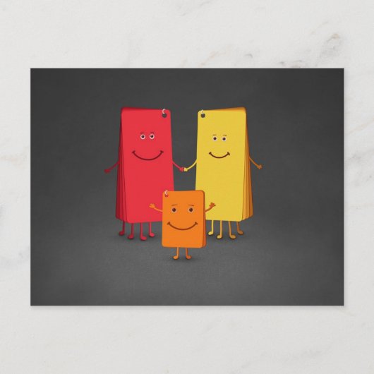 Die Farbenfamilie (3) Postkarte (Vorderseite)