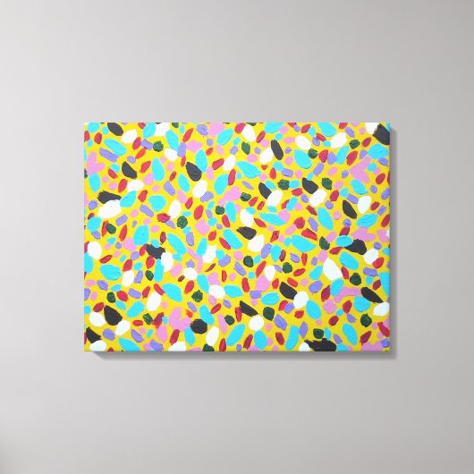 Die farbenfrohe Abstrakte Kunstdruckerei der Sonne Leinwanddruck (Vorderseite)