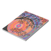 Die farbenfrohe Baum-Inspirivity der Reise Notizblock (Rotiert)