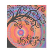 Die farbenfrohe Baum-Inspirivity der Reise Notizblock (Vorderseite)