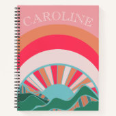 Die farbenfrohe Bergwelt Notizblock (Vorderseite)