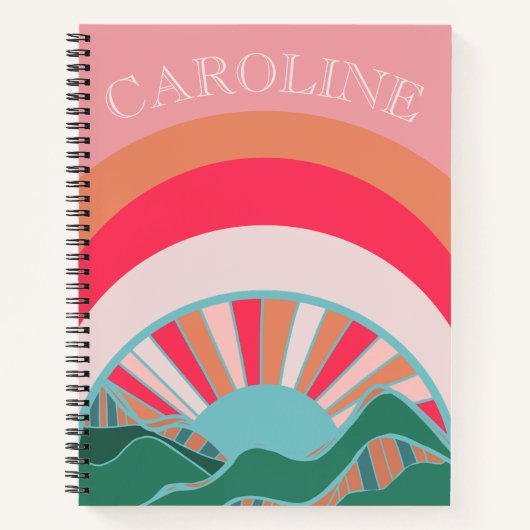 Die farbenfrohe Bergwelt Notizblock (Vorderseite)