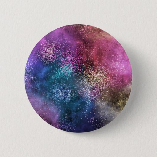 Die farbenfrohe Galaxie Button (Vorderseite)