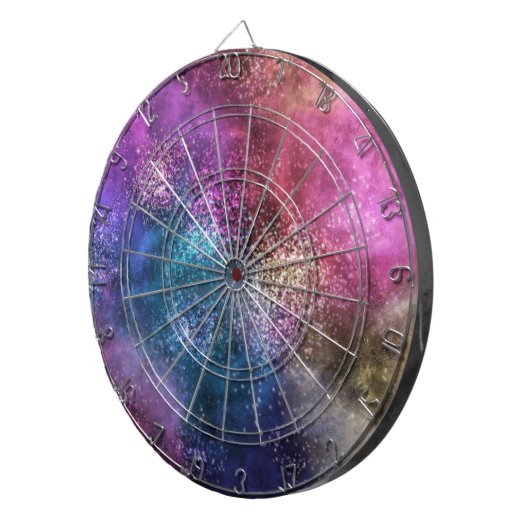 Die farbenfrohe Galaxie Dartscheibe (Vorderseite rechts)