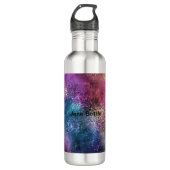 Die farbenfrohe Galaxie Edelstahlflasche (Vorderseite)