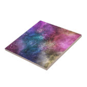 Die farbenfrohe Galaxie Fliese (Seite)