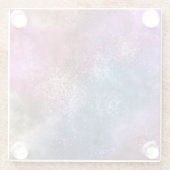 Die farbenfrohe Galaxie Glasuntersetzer (Rückseite)
