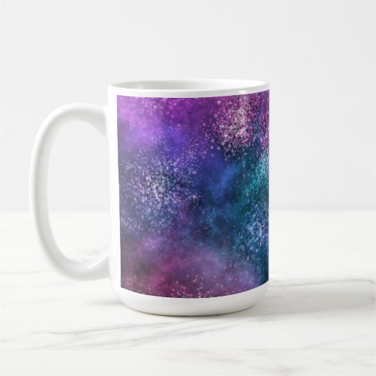 Die farbenfrohe Galaxie Kaffeetasse (Links)