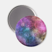 Die farbenfrohe Galaxie Magnet (Vorderseite/Rückseite)