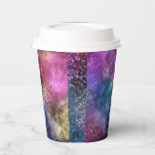 Die farbenfrohe Galaxie Pappbecher (Links)