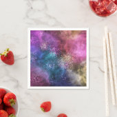 Die farbenfrohe Galaxie Serviette (Beispiel)