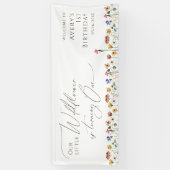 Die farbenfrohe kleine Wildblume dreht sich einen Banner (Vertikal)