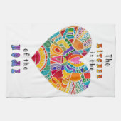 Die farbenfrohe Küche ist das Herz der Zuhause Geschirrtuch (Horizontal)