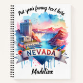 Die farbenfrohe Kunst der Sehenswürdigkeiten Nevad Notizblock (Vorderseite)