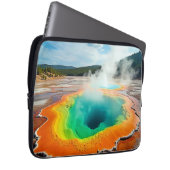 Die farbenfrohe Kunst des heißen Frühlings Laptopschutzhülle (Vorne Rechts)