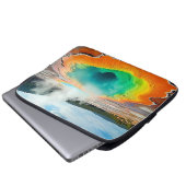 Die farbenfrohe Kunst des heißen Frühlings Laptopschutzhülle (Vorne Knopf)
