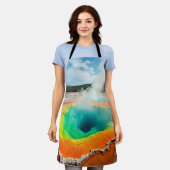 Die farbenfrohe Kunst des heißen Frühlings Schürze (Getragen)