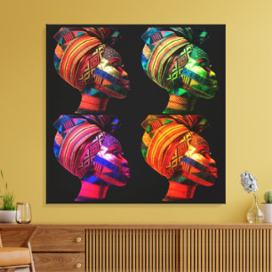 Die farbenfrohe Kunst des Quiltens feiern Leinwanddruck