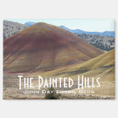 Die farbenfrohe Landschaft der bemalten Hügel Magnet (Vorderseite)