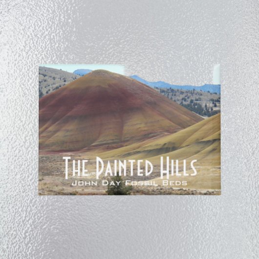 Die farbenfrohe Landschaft der bemalten Hügel Magnet