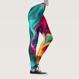 Die farbenfrohe Leggings