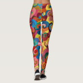 Die farbenfrohe Leggings (Rückseite)