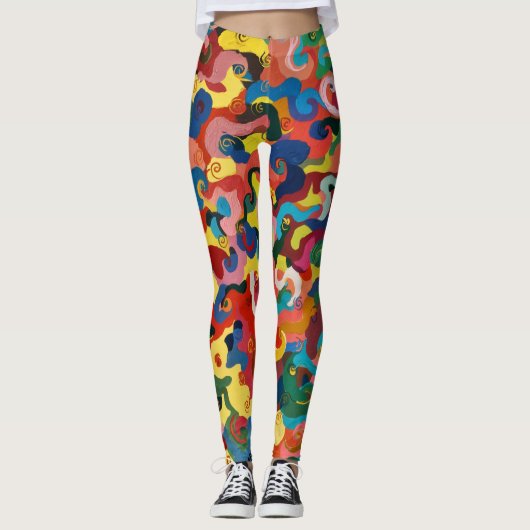 Die farbenfrohe Leggings (Vorderseite)