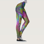Die farbenfrohe, leuchtend moderne Kunst des Abstr Leggings (Rechts)