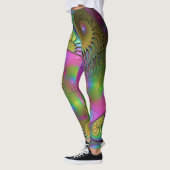 Die farbenfrohe, leuchtend moderne Kunst des Abstr Leggings (Links)