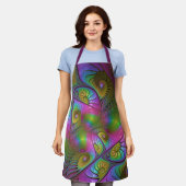 Die farbenfrohe, leuchtend moderne Kunst des Abstr Schürze (Getragen)