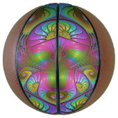 Die farbenfrohe, leuchtende, trippy-Abstrakte Frak Basketball (Vertikal)