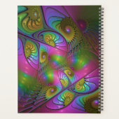 Die farbenfrohe, leuchtende, trippy-Abstrakte Frak Planer (Rückseite)