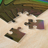 Die farbenfrohe, leuchtende, trippy-Abstrakte Frak Puzzle (Seite)